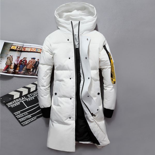 

vsd 2019 fashion winter new jacket men warm coat parka long thickening coat men for winter turtleneck windproof concise vsd8902, Black