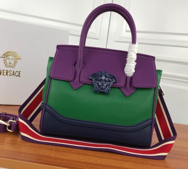 

Fa hion 7193 de igner genuine leather bag woman brand tote ingle houlder luxury handbag ize 26 22 12