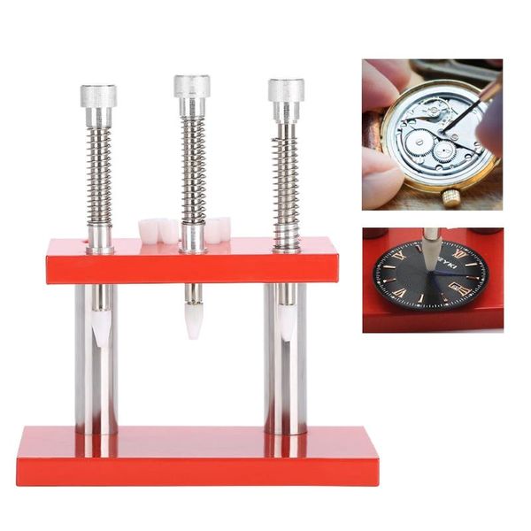 

professional 3 press heads watch hand presser with 7 covers setting fitting set watch wristwatch repair tool for watchmaker