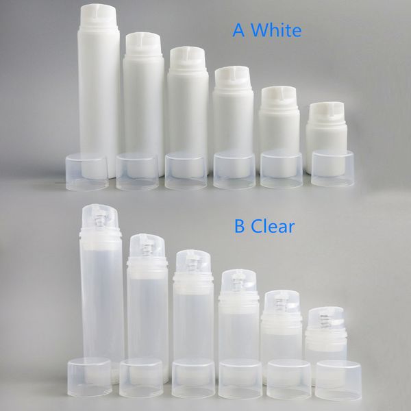 

12pcs empty airless pump bottles lotion vacuum cosmetic containers women make up pp travel bottle maquiagem