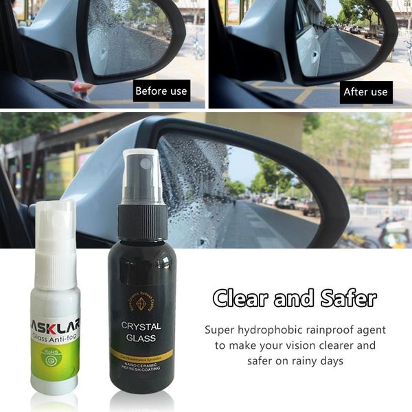 

1 set car glass coating anti-fogging agent combination nano liquid ceramic glass coating antifogging agent combination