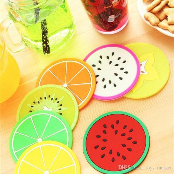 

non-slip fruit placemat cup mat pads coffee mug drink coasters dining table placemats desk kitchen accessories