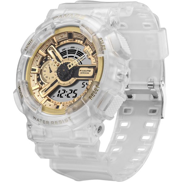 

panars new arrival watch men's led digital watch outdoor multi-function waterproof luminous sports relojes hombre, Slivery;brown