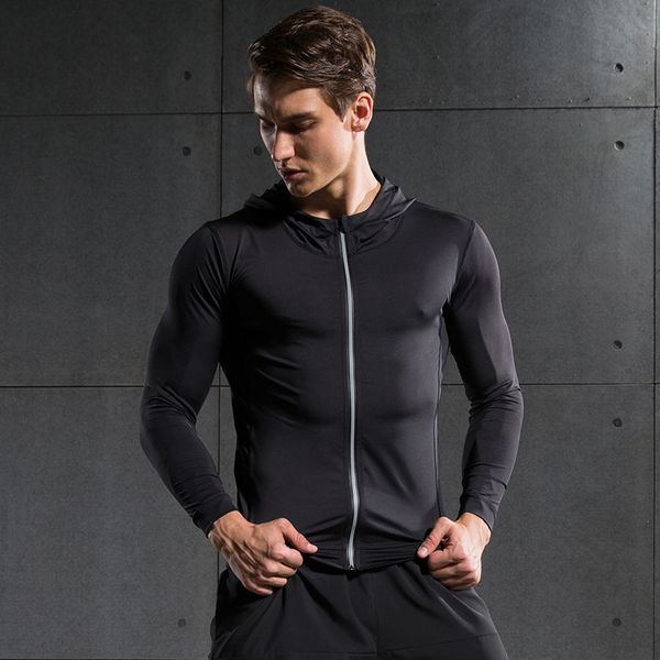 

willarde men's outdoor training zipper hoodies spring running jackets long sleeve sportswear, White;black