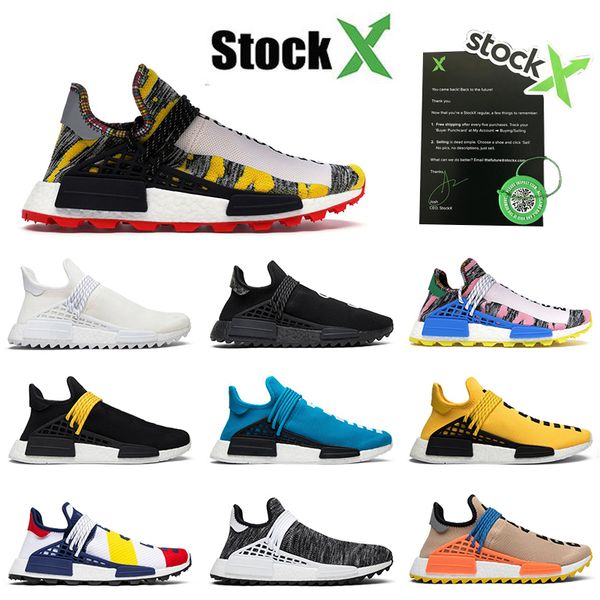 

2020 running shoes nmd human race 1.0-3.0 (whit stock x) solar pack red luxury designer sneakers for mens women 36-47, White;red