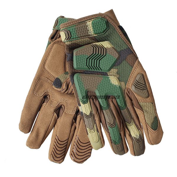 

full finger hunting hiking gloves breathable army tactical gloves outdoor anti-slip climbing riding shooting paintball, Black