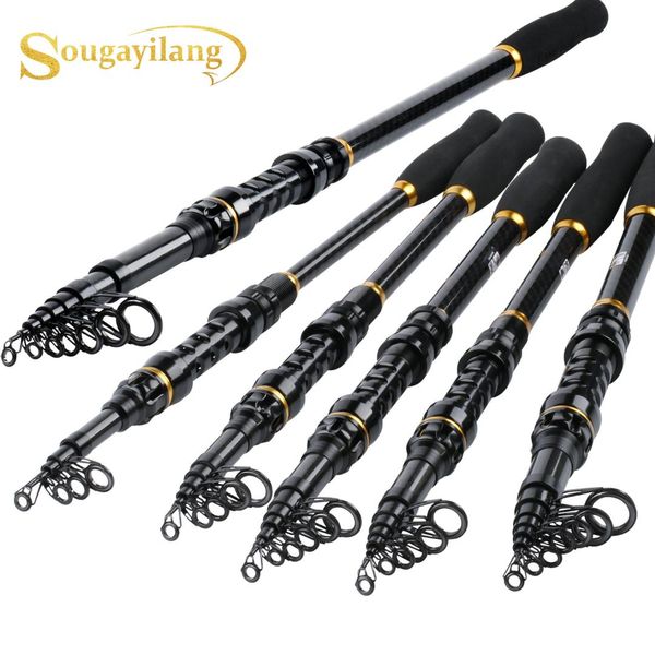 

sougayilang 1.8-3.6m fishing rod carbon superhard power hand fishing rod carp lure sea spinning tackle