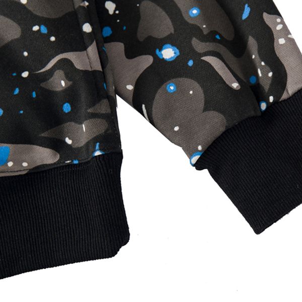 

мужская мода женская камуфляж printed luxury толстовки марка весна осень с капюшоном толстовки мужчины женщины top 19122607v качества, Black