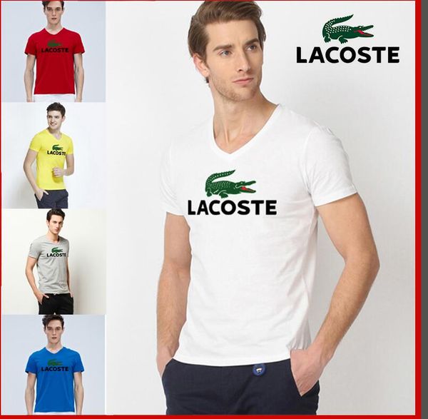 

new 2019 men's fashion brand t-shirts are monogrammed and come in a variety of colors, with standard sizes available for reference, White