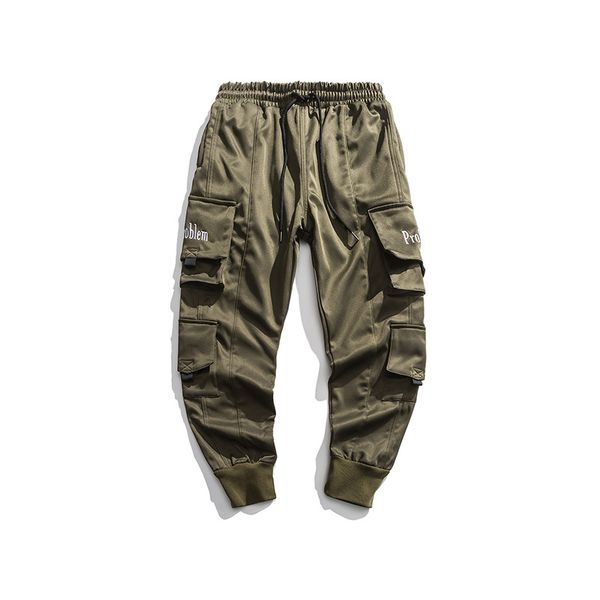 

winter fashion hip-hop functional workers' leggings men's and women's loose ins multi pocket students' casual pants, Black