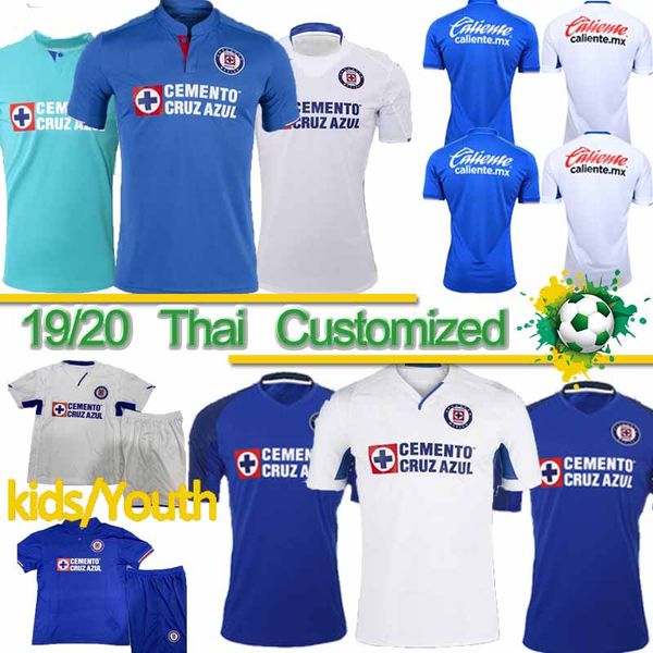 

thai 2019 2020 cruz azul soccer jerseys home away third 19 20 liga mx mexico club 31 pineda fernandez caraglio alvarado jersey football, Black;yellow