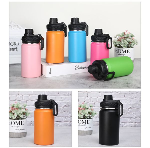 

18/8 12oz water bottle sports tumbler colorful stainless steel wide mouth thermos hydro double wall insulated stainless steel vacuum flask