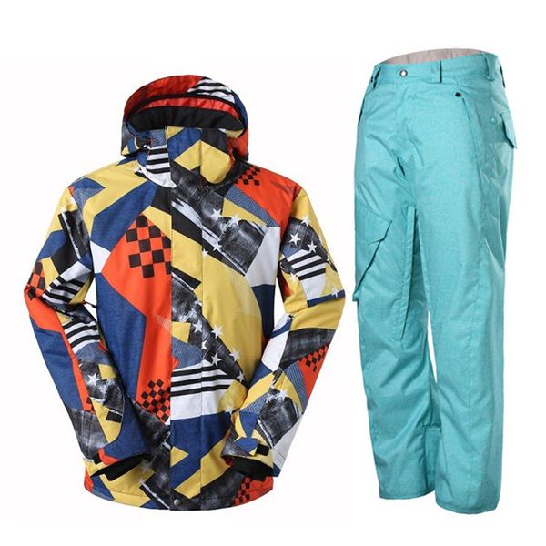 

winter outdoor ski jacket men ski suit mens mountain skiing suits snowboarding sets camping snow pants waterproof warm