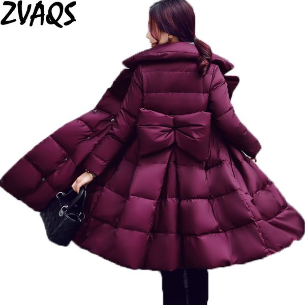 

winter jackets women new wave skirt winter jackets turn down collar female slim coats thick warm down parkas, Black