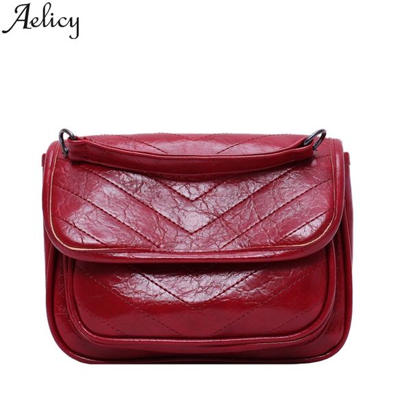 

aelicy messenger bags for women 2019 new fashion trend large-capacity pu leather single shoulder messenger bag mobile phone bag