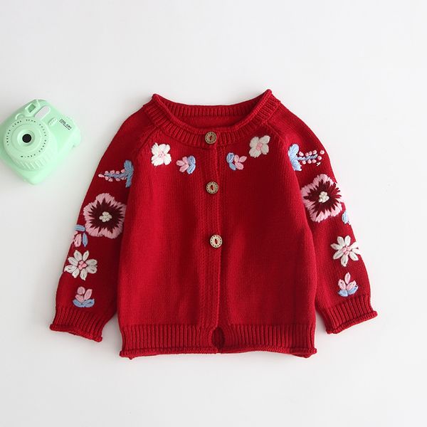

2020 spring autumn knitted cardigan sweater baby children clothing boys girls sweaters kids spring wear baby boy clothes winter, White