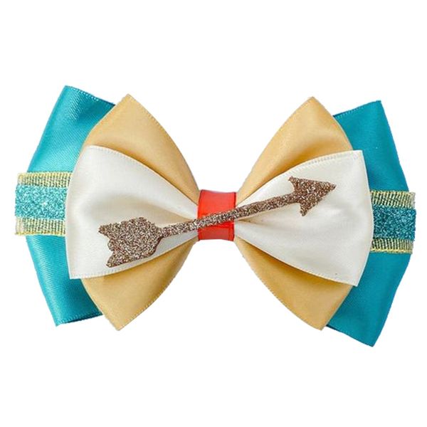 

5pcs brave inspired hair bows princess cartoon princess girl hair bows, Slivery;white