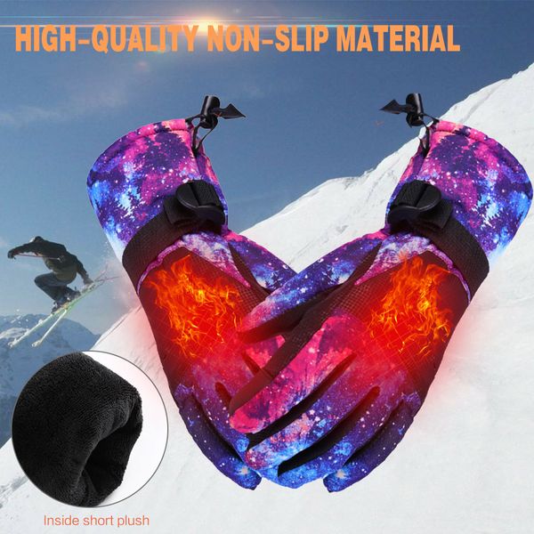 

ski gloves men women winter skiing fleece waterproof snowboard gloves thickening mountaineering riding motorcycle warm