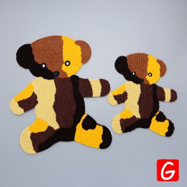 

gugutree вышивка патчи большой медведь патч животных значки аппликация патчи для одежды dx-196, Black