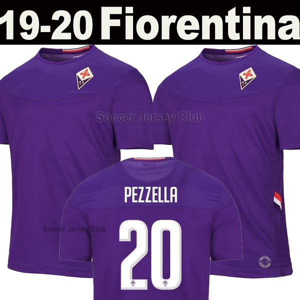 

19 20 fiorentina soccer jersey 2019 2020 maglia da calcio home purple away third benassi pezzella chiesa milenkovic simeone football shirt, Black;yellow