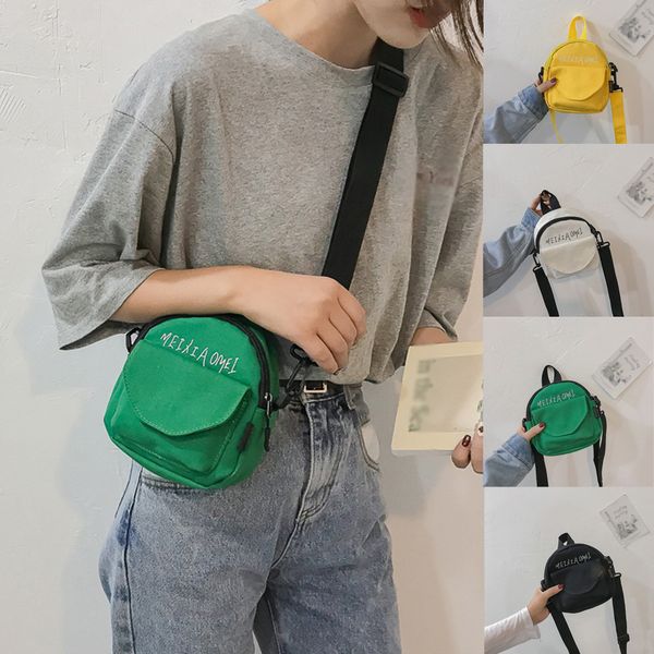 

women bag 2019 new summer fashion female small bag shoulder messenger bags student casual simple canvas pack crossbody bags