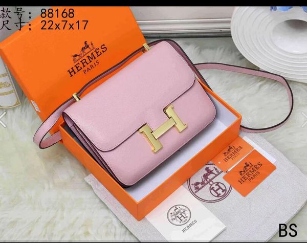 

Fa hion female bag layer leather lychee pattern houlder diagonal h buckle bag