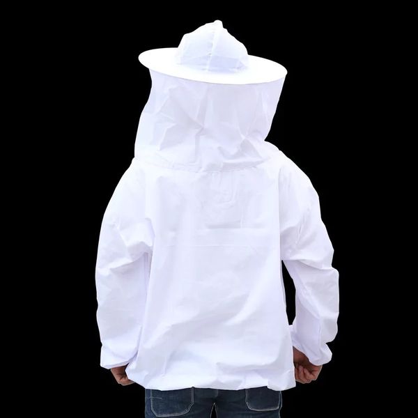

durable quality polyester cotton beekeeping jacket veil bee keeping hat sleeve suit smock equipment