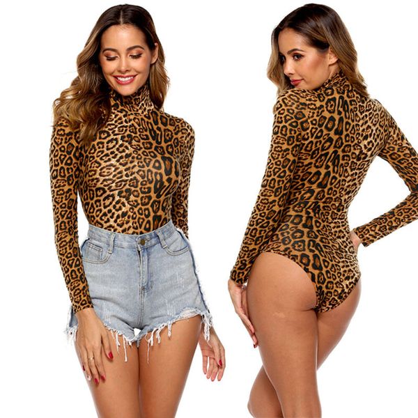 

сексуальные женщины leopard печатного bodysuit high cut трико thong clubwear комбинезон ромпер tops lady stretch bodysuit топы горячей блуза, Black;white