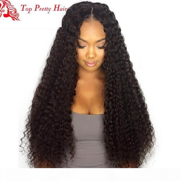 

human hair lace wigs silk 4x4 inch virgin brazilian preplucked glueless curly lace front silk base wig with natural hairline, Black;brown