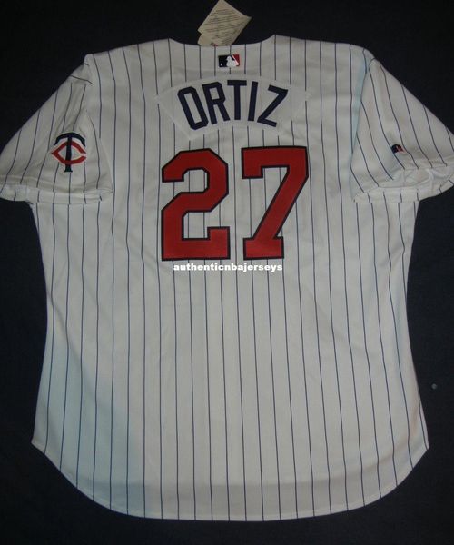 

retro #27 david ortiz russell athletic minnesota rookie jersey mens stitched baseball jerseys, Black;blue