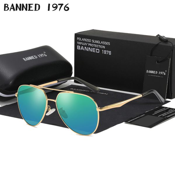 

2019 men vintage metal hd polarized sunglasses classic china brand new sun glasses coating lens driving shades for men/women, White;black