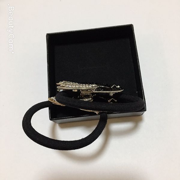 

two-color diamond alloy rubber band c hair ring head rope luxury hair accessories for ladies collection item fashion hair tie party gift, Pink