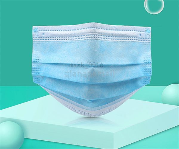 

1шт маска j610 одноразовый воздушный дизайнер лицо 1шт маски 3 слоя нетканый пыли водонепроницаемый мягкий дышащий dhl бесплатно черный сини