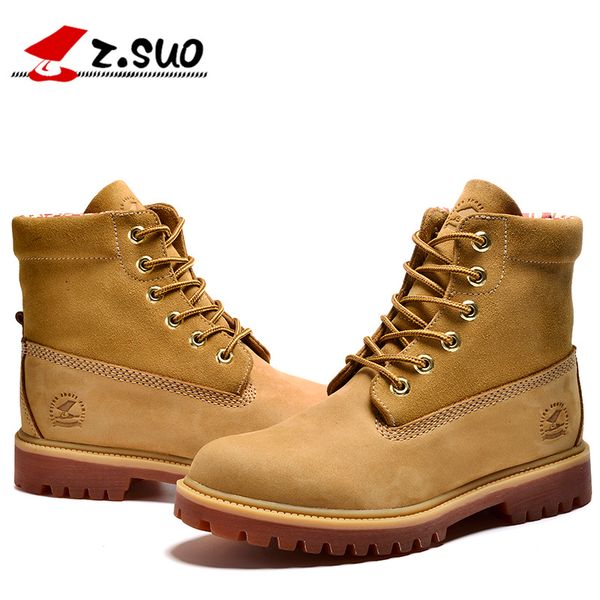 

authentic brand motorcycle boots head layer cowhide casual 6-inch premium boots man waterproof outdoor nubuck boots s11 f14, Black