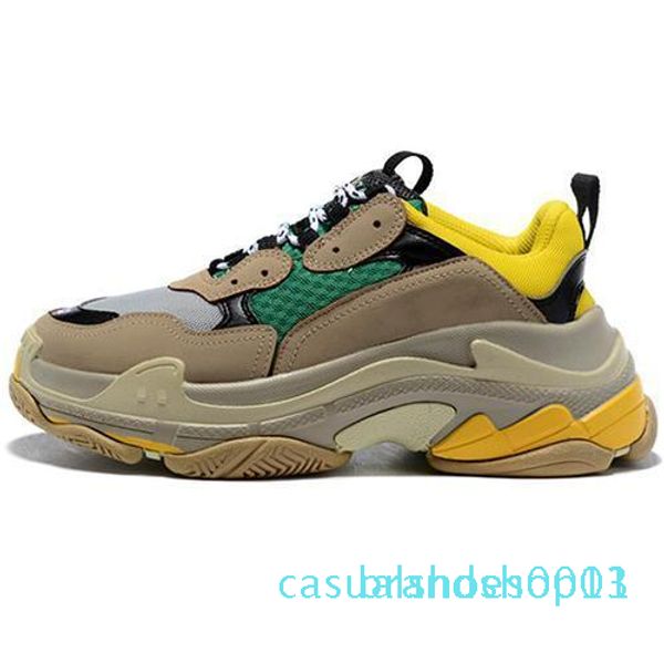 

2019 fashion paris casual shoes 17fw triple-s dad for men women beige black new ceahp sports designer triple s shoes size 36-45 c13