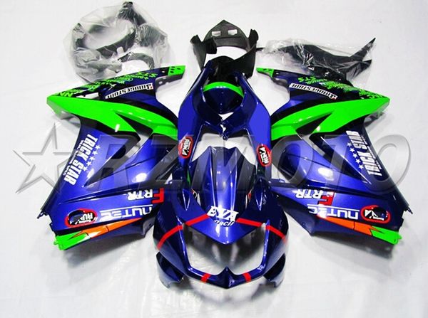 

injection mold new abs motorcycle full fairings kits fit for kawasaki ninja250r ex250 zx250r 250 2008 - 2014 body set dark blue purple