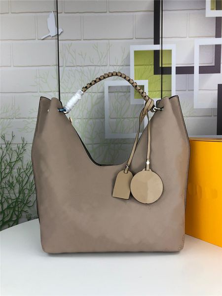 

genuine shopping purses leather bag shoulder cowhide crossbody tote clutch bags women m53881 handbags new 2020 bags exvgk, Red;black