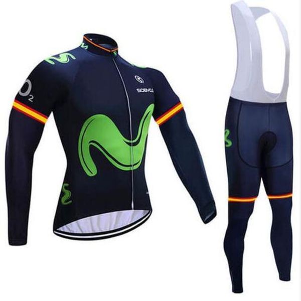

2020 movistar team winter ciclismo thermal fleece jacket maillot custom cycling jersey wear kit clothing bicicleta ropa uniforme, Black;blue