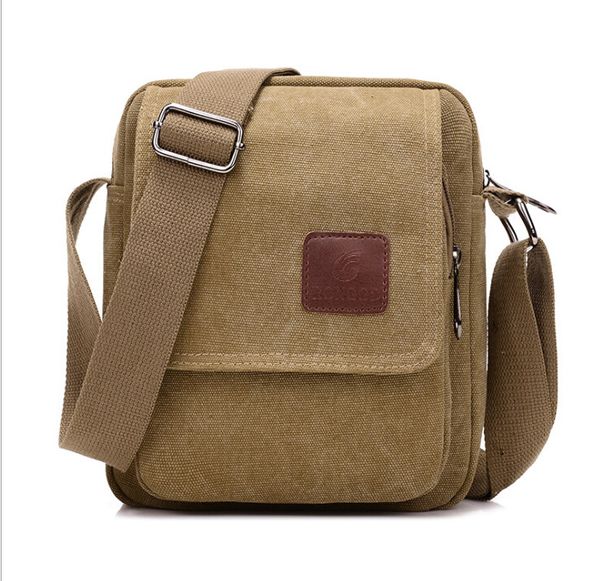 

men's canvas shoulder bag korean casual simple men and women messenger shoulder shoulder bag