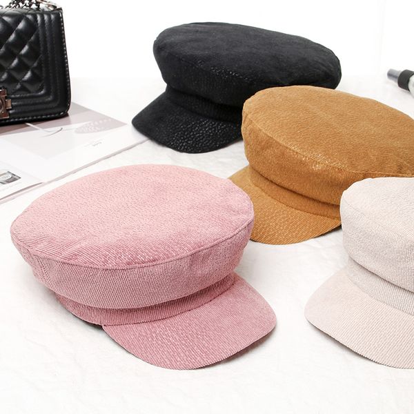 

newsboy caps winter warm beret women fisherman sailor cap classic black hat outdoor casual flat cap wool beret hat, Blue;gray