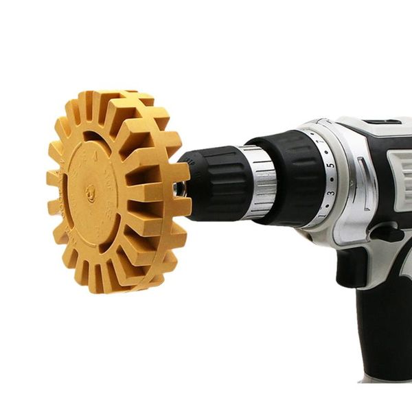 

2/2.6cm thickness car decal remover wheel with drill adapter set compatible with any drill 5/16-24 teeth gear diameter 10cm 67