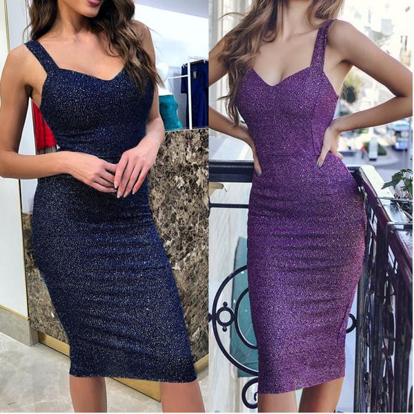 

try everything 2019 winter black dress women party backless long shiny glitter dress bodycon spaghetti strap ladies dresses, Black;gray