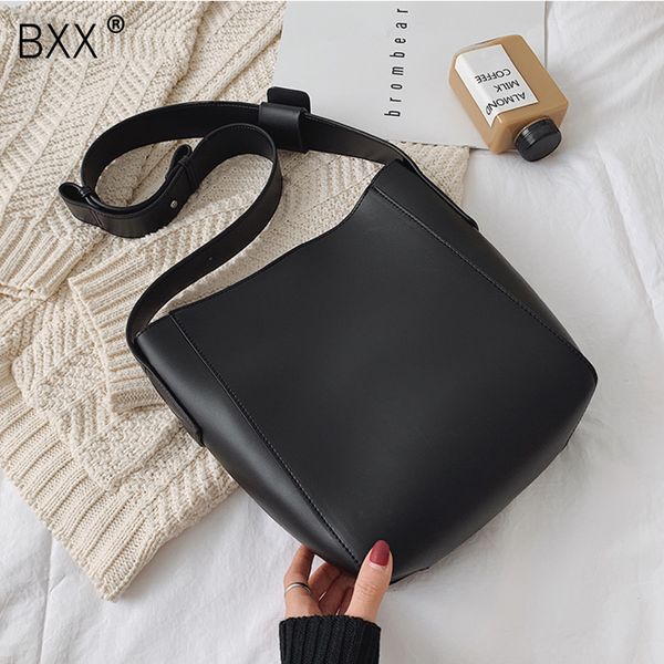 

bxx] высокая емкость ковша сумка для женщин плечо сумка кожаная сумочка роскошные дизайнерские женский посыльного сумки totes bolsas hi973