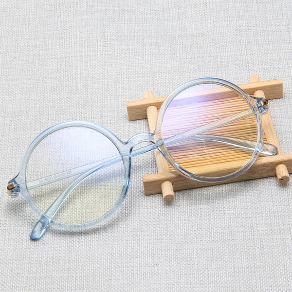

new fashion oval round clear lens glasses vintage geek nerd retro style metal frame glasses women men anti-uv outdoor parts, Black