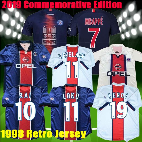 

2019 p g mbappe jer ey 1998 1999 p g retro occer jer ey pari 98 99 imone okocha football hirt