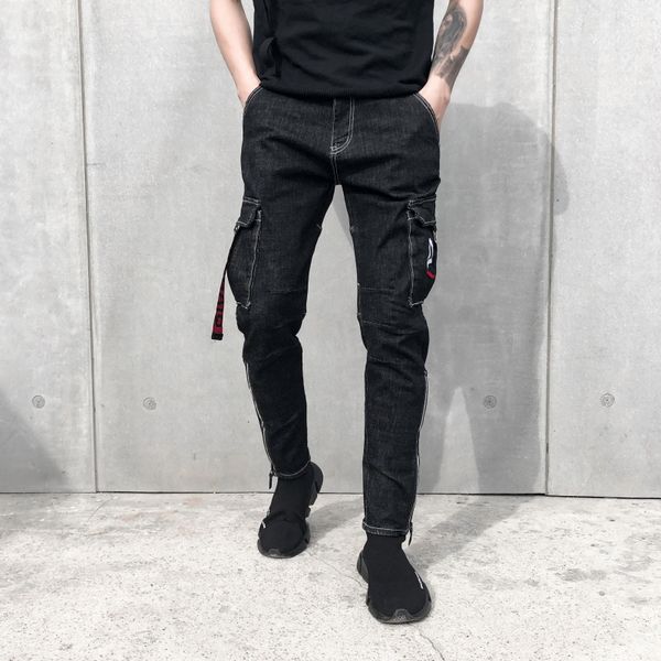 

jeans pants men cowboy pants plus szie 29-34, Blue