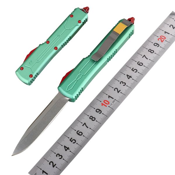 

UT Outdoor Camping Gear Hunting Knife VG10 Single Fine Blade Double action Utility Tactical Automatic knives Survival Rescue knife P984M Y