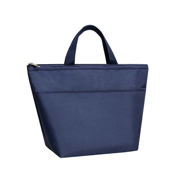 

maison fabre lunch bag thermal bag caixa termica solid color padded portable waterproof oxford cloth picnic bags g0802#10, Blue;pink