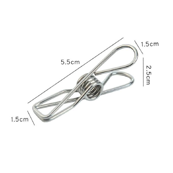 

20pcs strong large multi-functional clothes pegs windproof clip bed sheet clips bedspread clip stainless steel household items