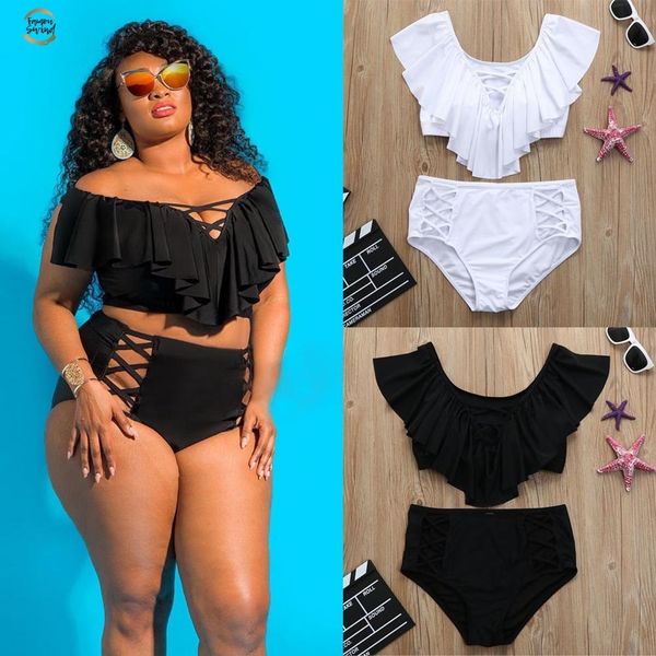

womail brand swimwear women plus size women solid bikini set push-up padded bathing swimwear swimsuit 20, White;black